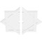 Ekena Millwork Axel Architectural Grde PVC Contemporary Ceiling Medallion, Two Piece, 40"OD x 3"ID x 22 1/4"C x 1"P CMP40AL2-03000 - alternate 4